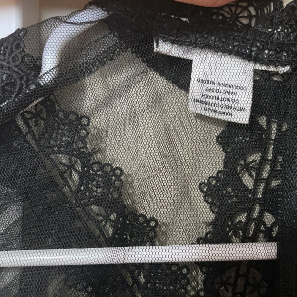 Sheer Mesh T-shirt Long Sleeve See-through - Picture 6 of 8